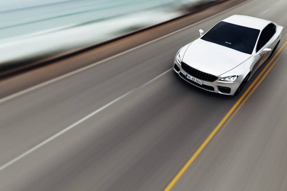 car driving on the road